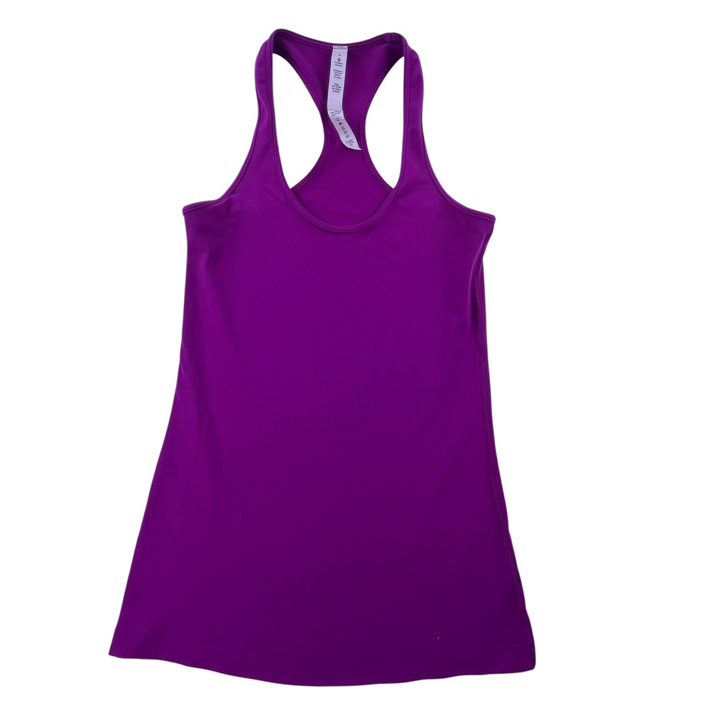 Lululemon Cool Racerback Tank Top Purple Size 6 Yoga Gym Athletic Wear
